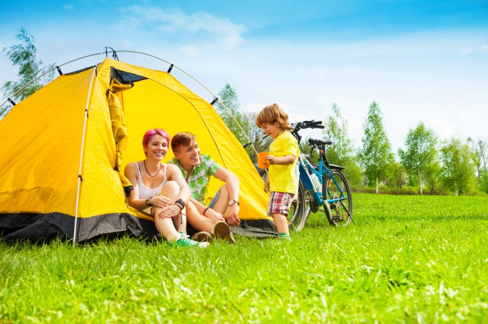 Joies du camping en famille